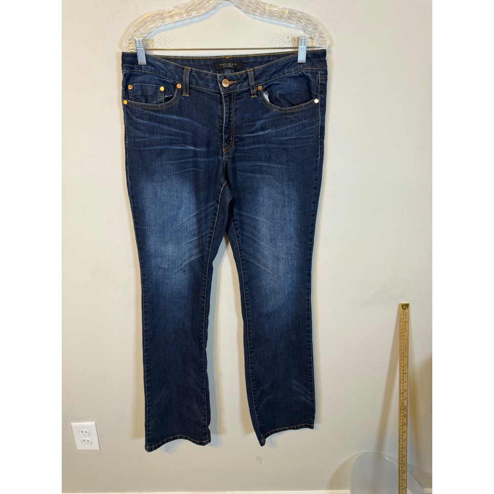 Max Jeans Womens Jeans Stretch Dark Wash Blue Size 10